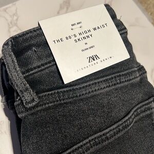 ZARA- THE 80’s high waist skinny in Olivia grey